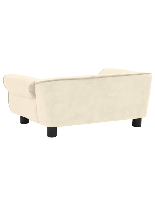 Pohovka pro psy krémová 72 x 45 x 30 cm plyš