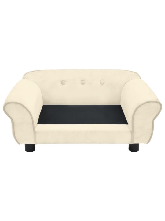Pohovka pro psy krémová 72 x 45 x 30 cm plyš