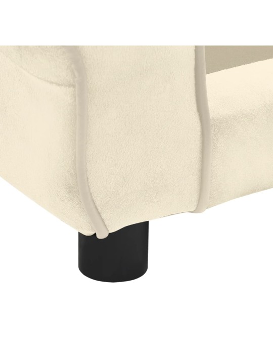 Pohovka pro psy krémová 72 x 45 x 30 cm plyš