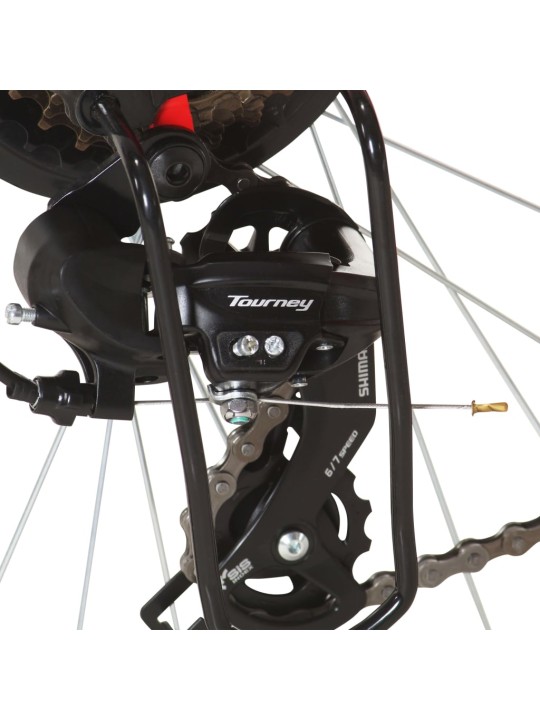 Horské kolo 21 rychlostí 26" kolo 36 cm červené