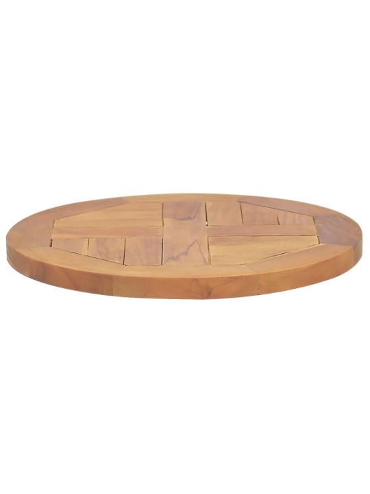 Stolní deska masivní teakové dřevo kulatá 2,5 cm 40 cm