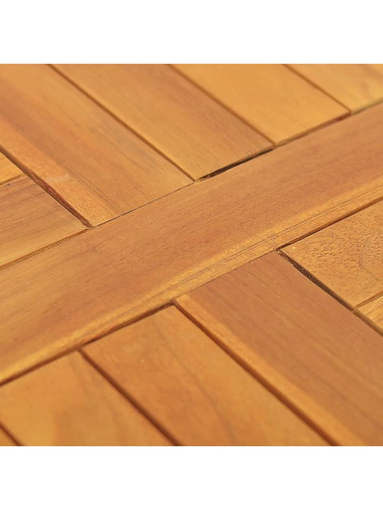 Stolní deska masivní teakové dřevo kulatá 2,5 cm 50 cm