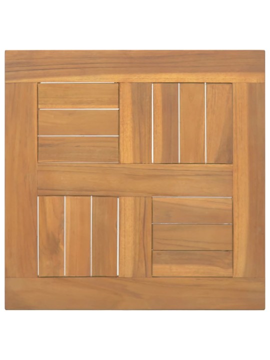 Čtvercová stolní deska 40 x 40 x 2,5 cm masivní teakové dřevo