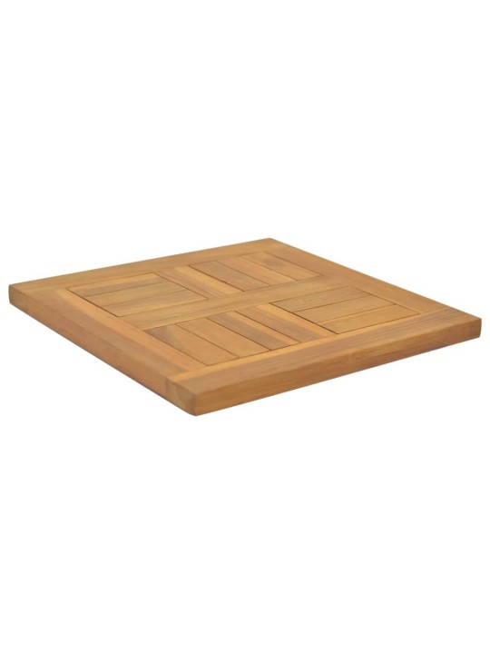 Čtvercová stolní deska 40 x 40 x 2,5 cm masivní teakové dřevo