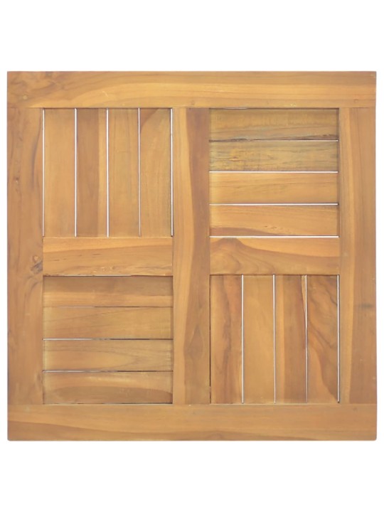 Čtvercová stolní deska 50 x 50 x 2,5 cm masivní teakové dřevo