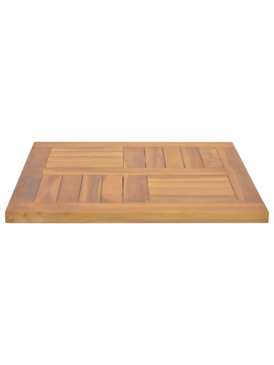 Čtvercová stolní deska 50 x 50 x 2,5 cm masivní teakové dřevo