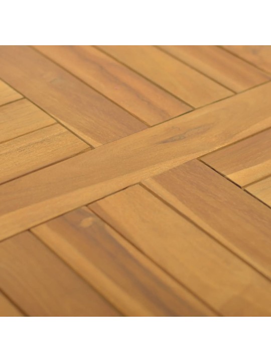 Čtvercová stolní deska 50 x 50 x 2,5 cm masivní teakové dřevo