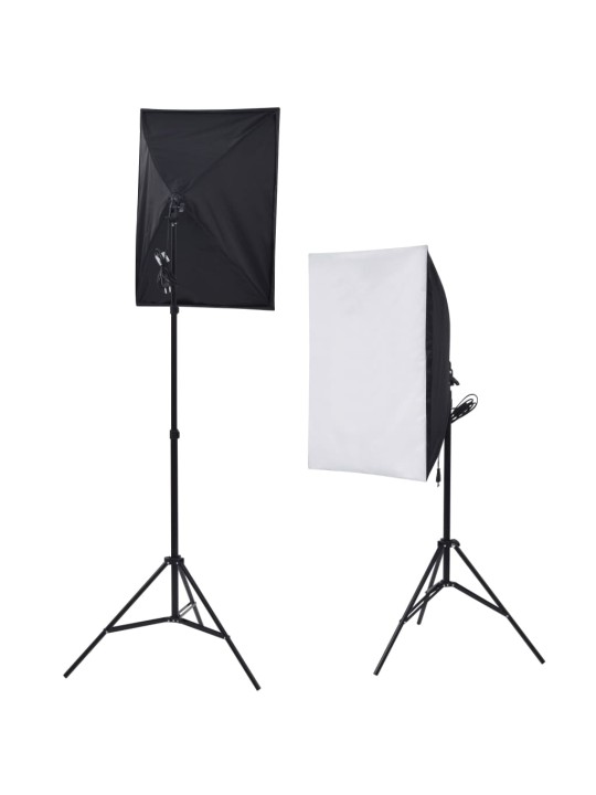 Foto studio set se softboxy, deštníky, pozadím, odraznou deskou