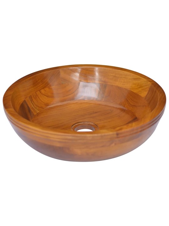 Umývadlo masivní teak Φ40 x 10 cm