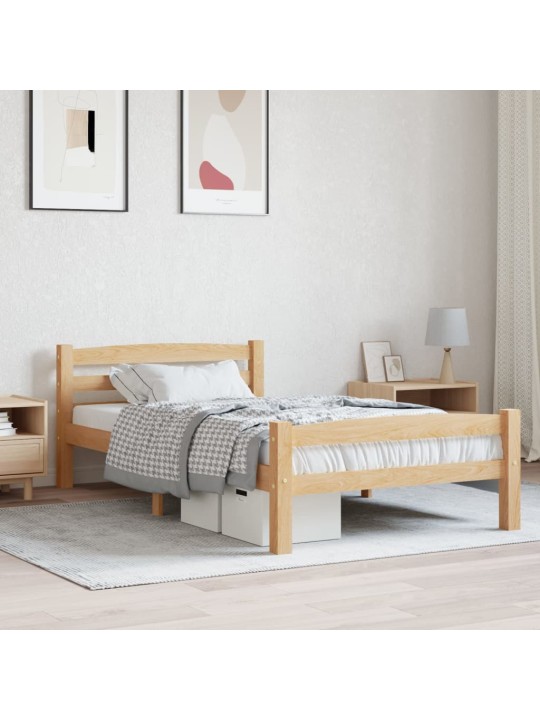 Rám postele bez matrace z masivního borovicového dřeva 90x200cm