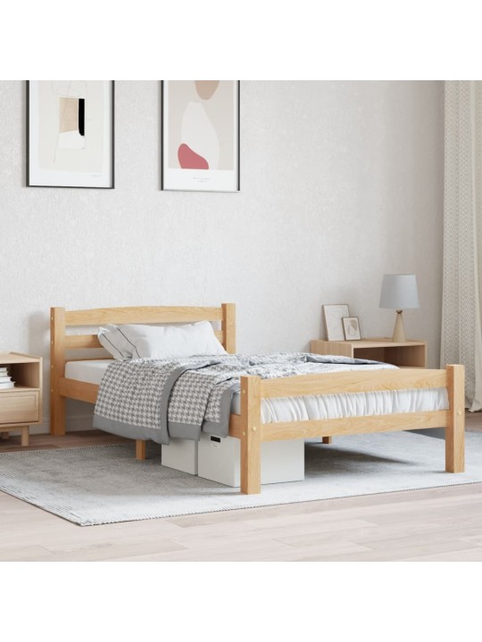 Rám postele masivní borové dřevo 100 x 200 cm