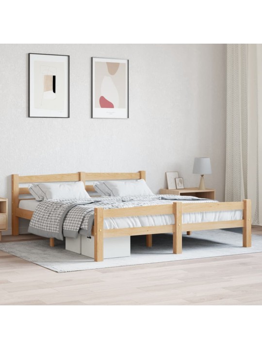 Rám postele masivní borové dřevo 160 x 200 cm