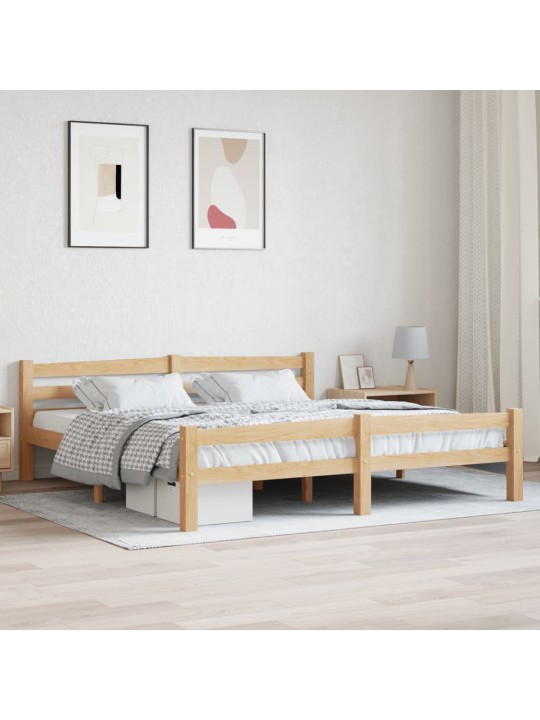 Rám postele masivní borové dřevo 180 x 200 cm