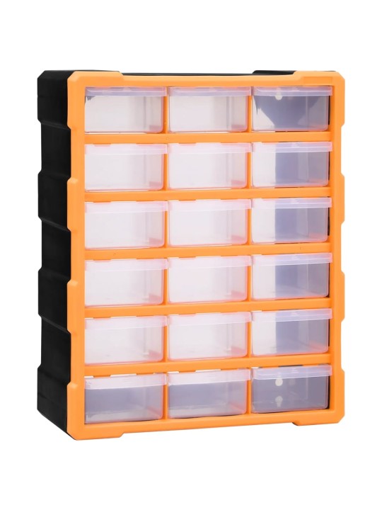 Organizér s 18 středně velkými zásuvkami 38 x 16 x 47 cm