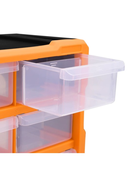 Organizér s 18 středně velkými zásuvkami 38 x 16 x 47 cm