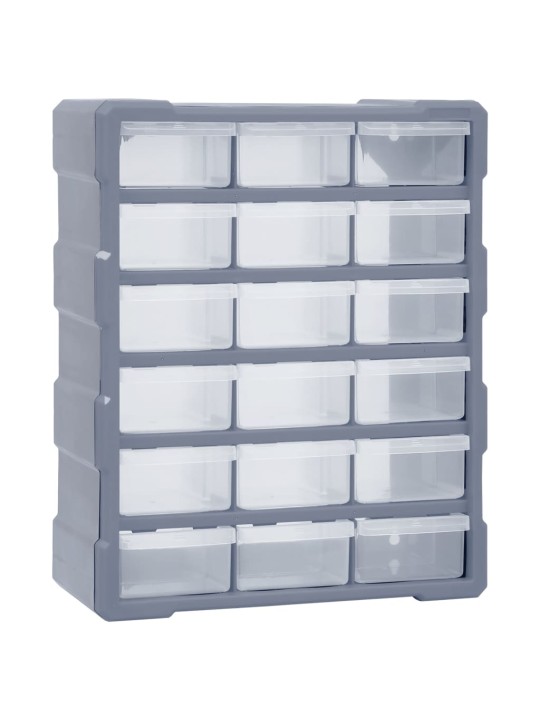 Organizér s 18 středně velkými zásuvkami 38 x 16 x 47 cm