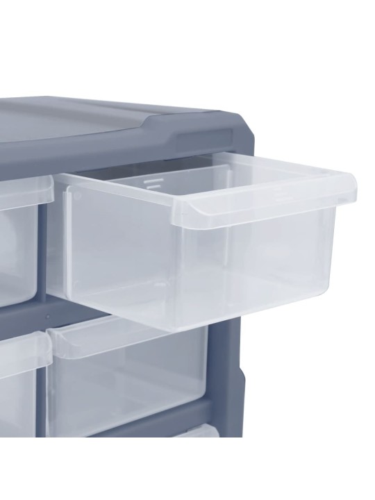 Organizér s 18 středně velkými zásuvkami 38 x 16 x 47 cm