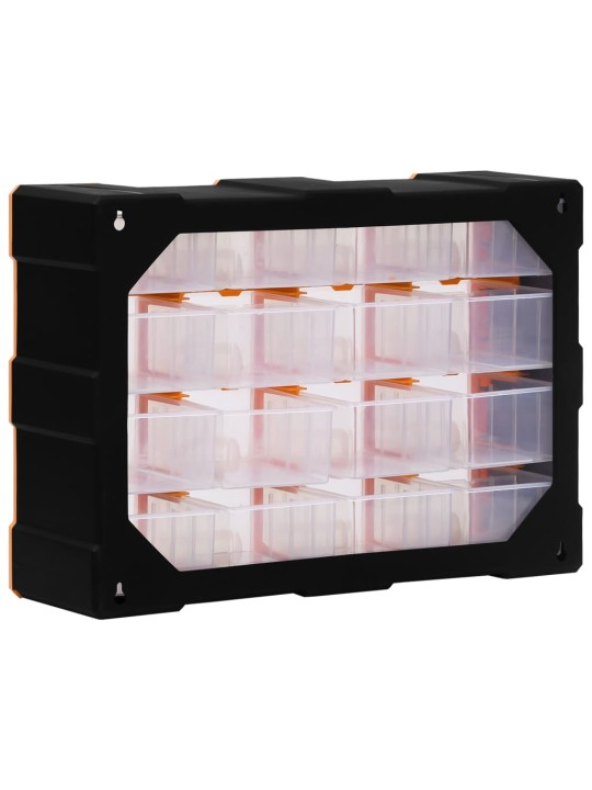 Organizér se 16 středními zásuvkami 52 x 16 x 37 cm