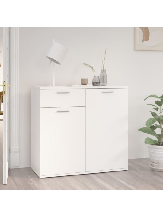 Příborník bílý 80 x 36 x 75 cm kompozitní dřevo