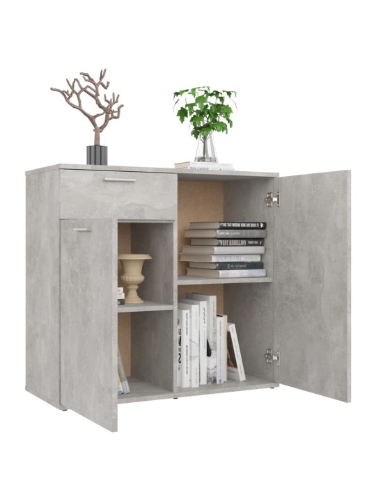 Příborník betonově šedý 80 x 36 x 75 cm kompozitní dřevo