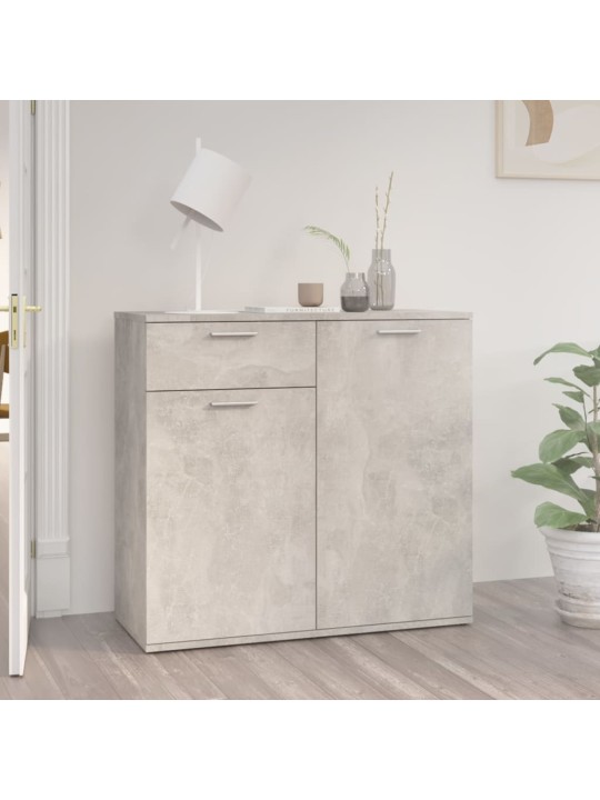 Příborník betonově šedý 80 x 36 x 75 cm kompozitní dřevo