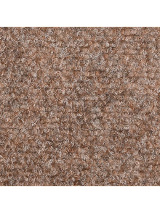 Samolepící nášlapy na schody 5 ks hnědé 56x17x3 cm vpichované