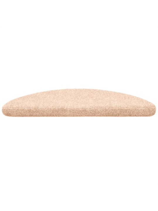 Samolepící nášlapy na schody 10 ks krémové 56x17x3cm vpichované