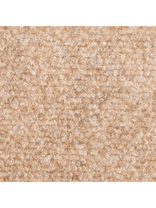 Samolepící nášlapy na schody 10 ks krémové 56x17x3cm vpichované
