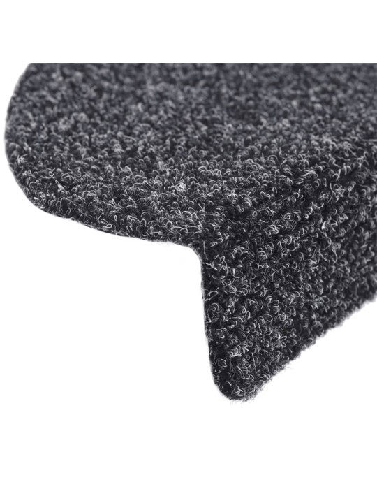 Samolepící nášlapy na schody 5 ks tmavě šedé 56x17x3 cm