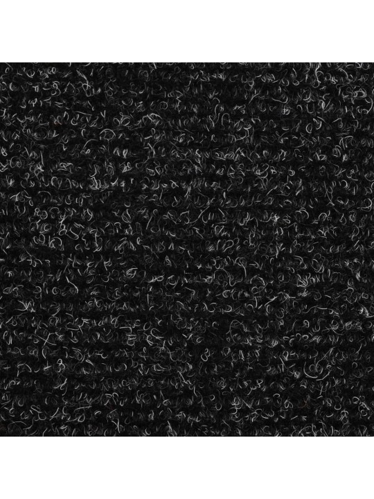 Samolepící nášlapy na schody 10 ks tmavě šedé 56x17x3 cm