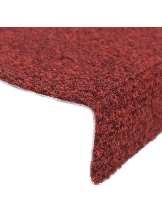 Samolepící nášlapy na schody 5 ks červené 56x17x3 cm vpichované