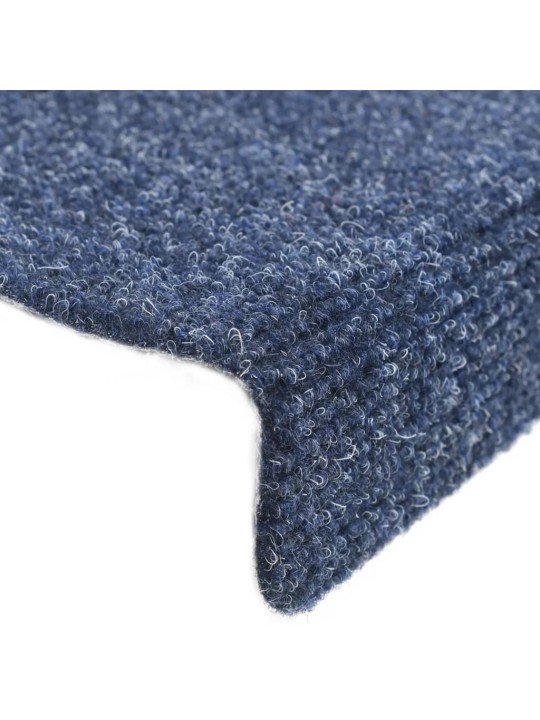 Samolepící nášlapy na schody 5 ks modré 65x21x4 cm vpichované