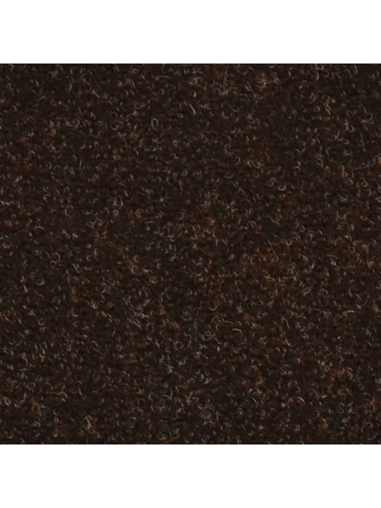 Samolepící nášlapy na schody 5 ks hnědé 65x21x4 cm vpichované