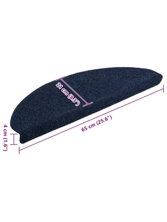 Samolepící nášlapy na schody 10 ks námořnická modř 65x21x4 cm