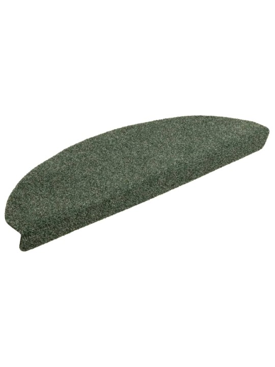 Samolepící nášlapy na schody 10 ks zelené 65x21x4 cm vpichované