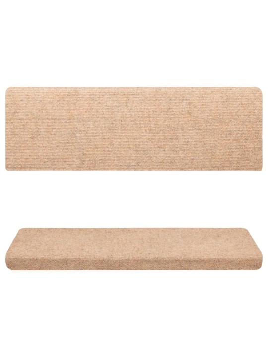 Nášlapy na schody 5 ks hnědé 65x21x4 cm vpichované