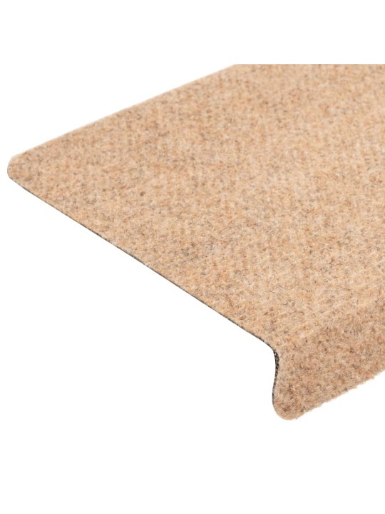 Nášlapy na schody 5 ks hnědé 65x21x4 cm vpichované