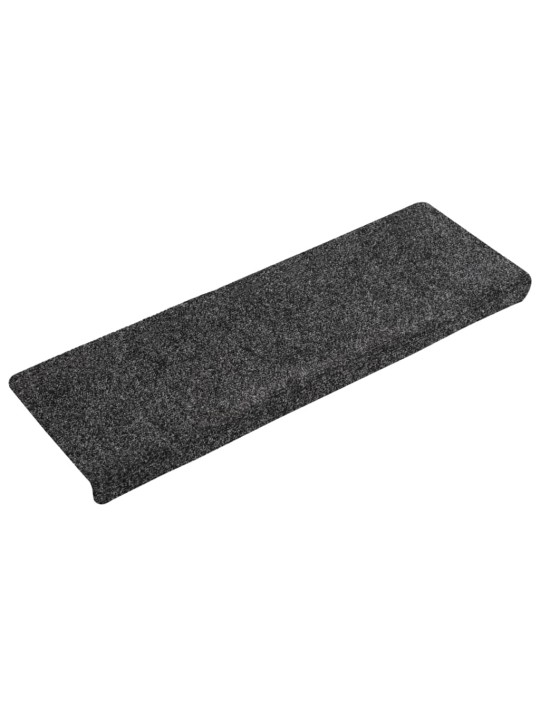 Nášlapy na schody 5 ks šedé 65x21x4 cm vpichované