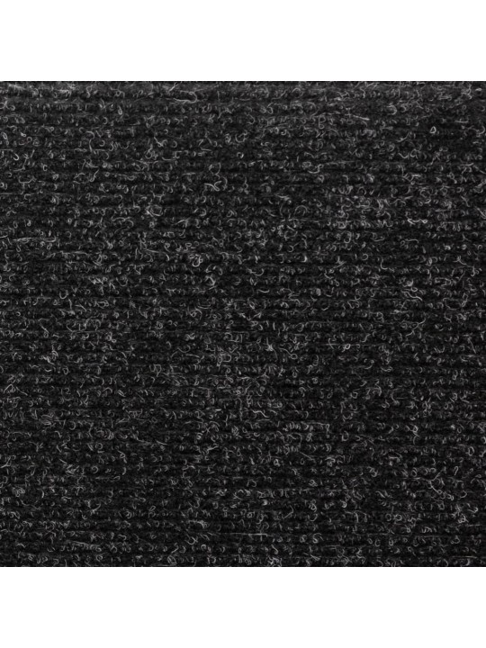 Nášlapy na schody 5 ks černé 65x21x4 cm vpichované