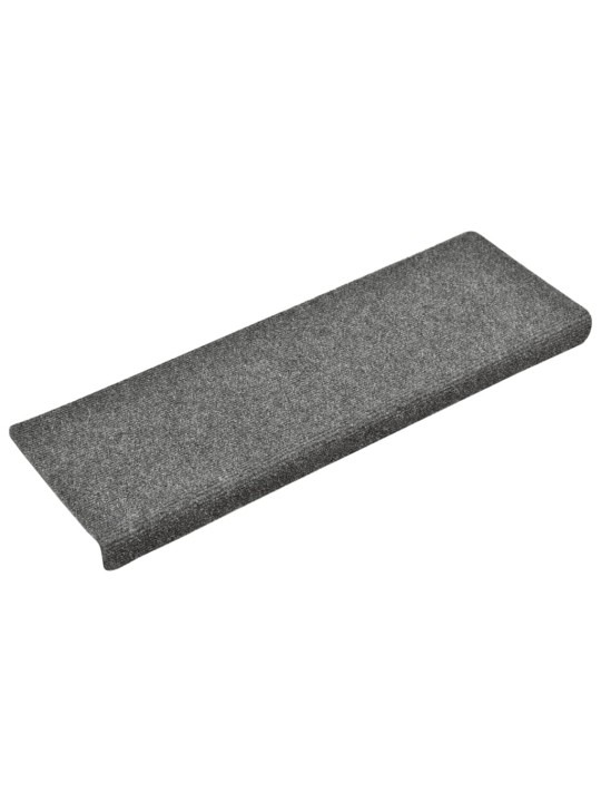 Nášlapy na schody 5 ks světle šedé 65x21x4 cm vpichované