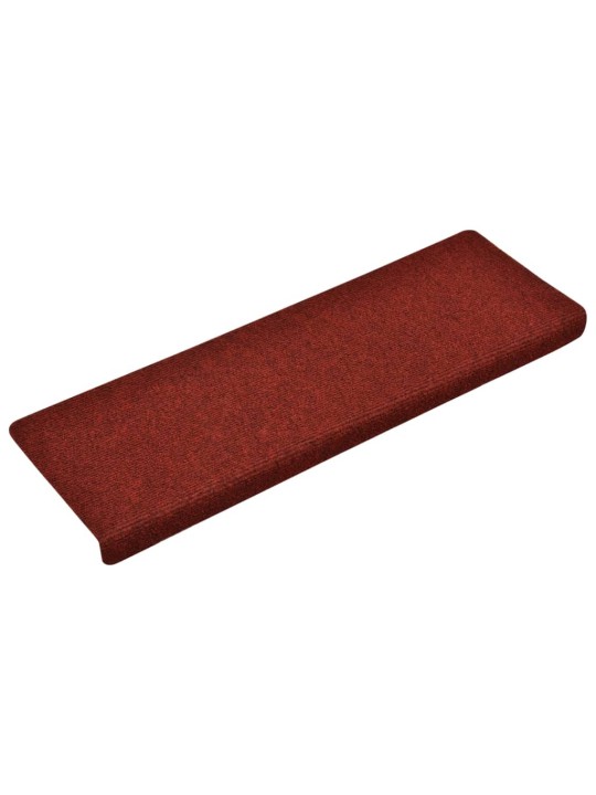 Nášlapy na schody 5 ks bordó 65x21x4 cm vpichované