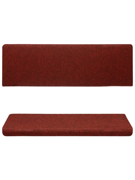Nášlapy na schody 10 ks vínové 65x21x4 cm vpichované
