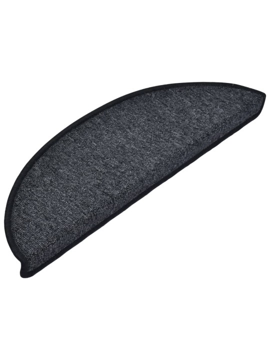 Nášlapy na schody 10 ks 56x17x3 cm antracitové