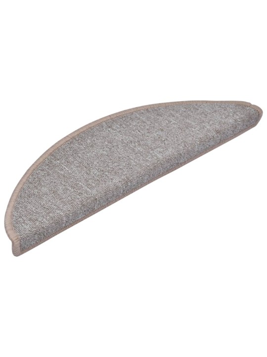 Nášlapy na schody 10 ks 56x17x3 cm světle hnědé