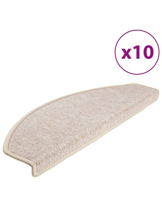 Nášlapy na schody 10 ks 65x24x4 cm taupe