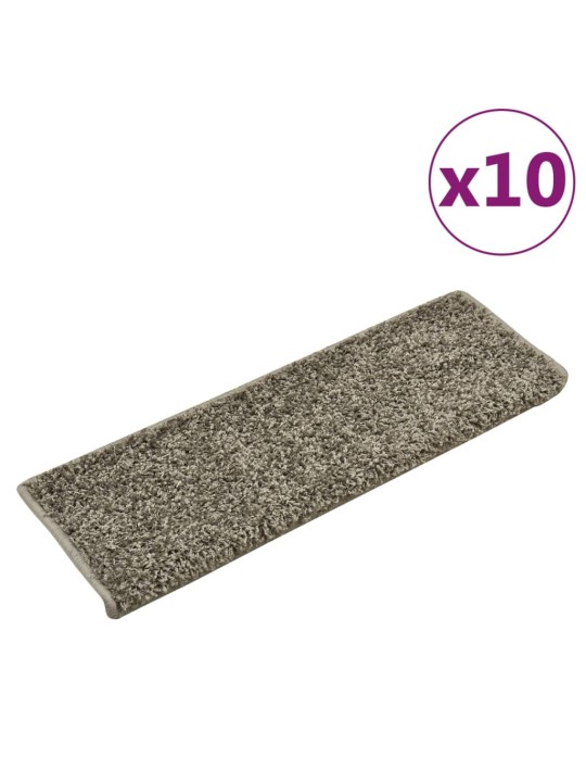 Nášlapy na schody 10 ks 65x21x4 cm šedé