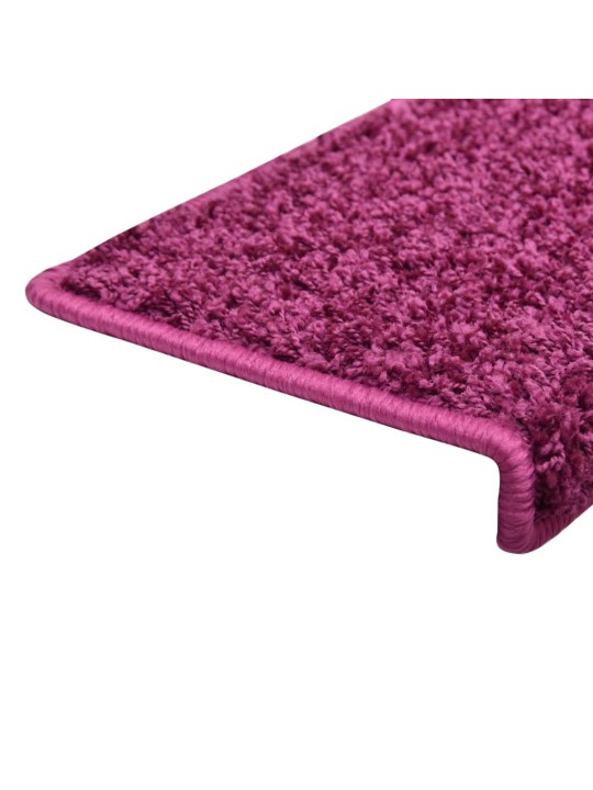 Nášlapy na schody 10 ks 65 x 21 x 4 cm fialové