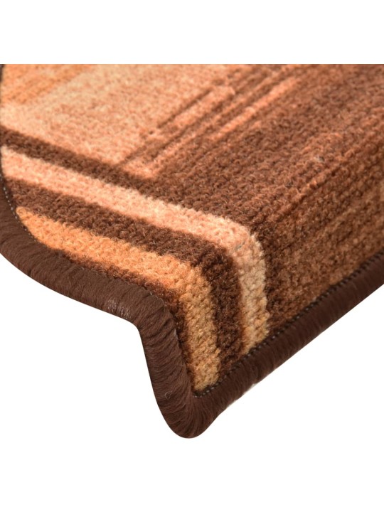 Nášlapy na schody samolepicí 5 ks 65x21x4 cm hnědé