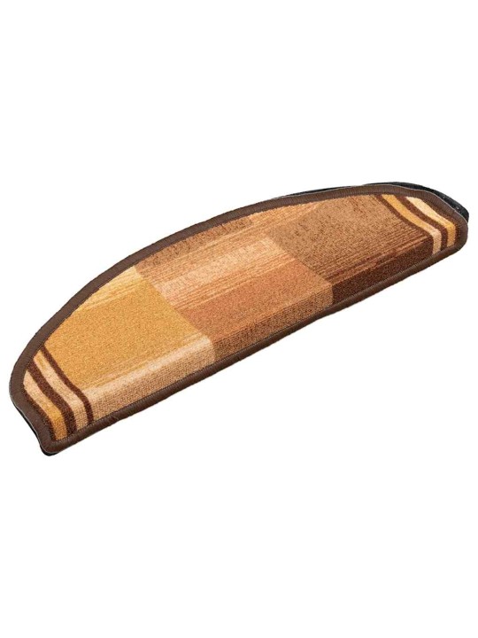 Nášlapy na schody samolepicí 10 ks 65x21x4 cm hnědé