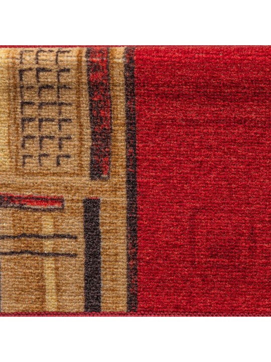 Nášlapy na schody samolepicí 10 ks 65x21x4 cm červené